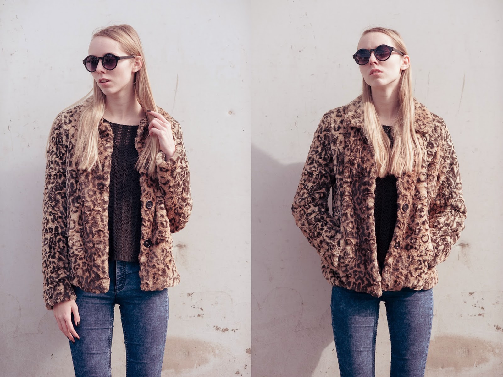 Nep bontjas panterprint fluffy jas leopard print winterjas faux fur Den Bosch fotoshoot mode blogger Mark Koolen fotografie