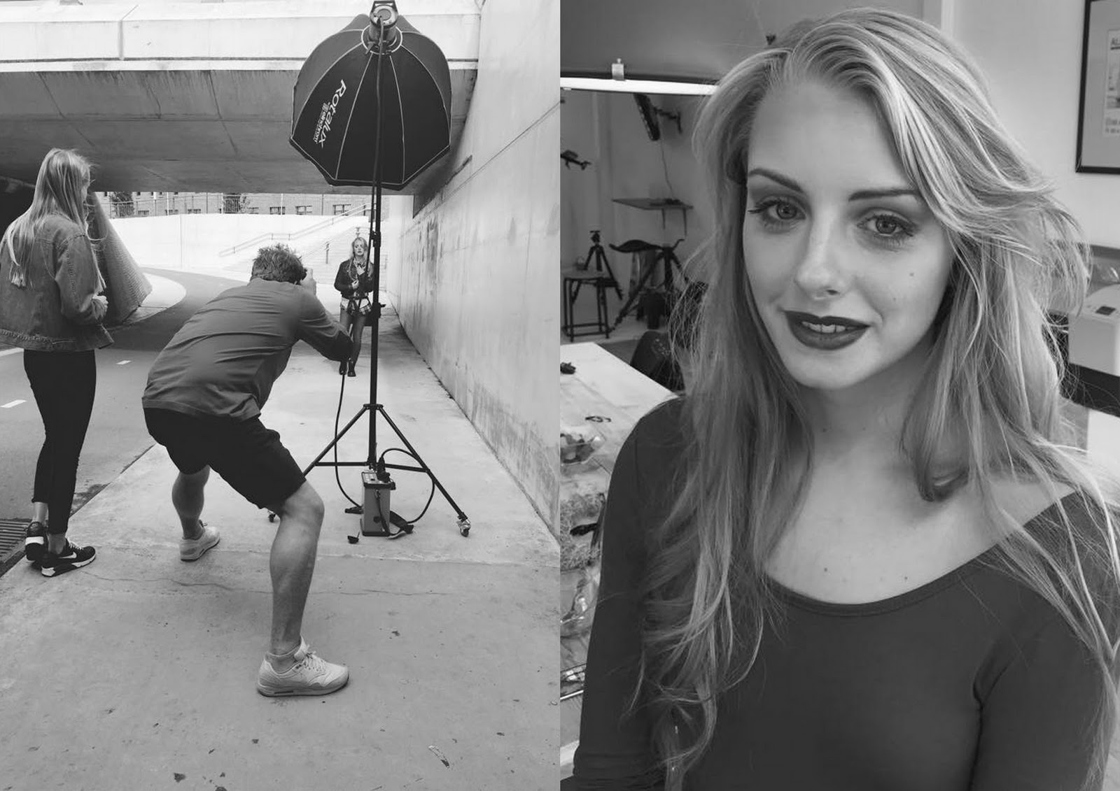 Styling | Backstage at a fashion and beauty shoot