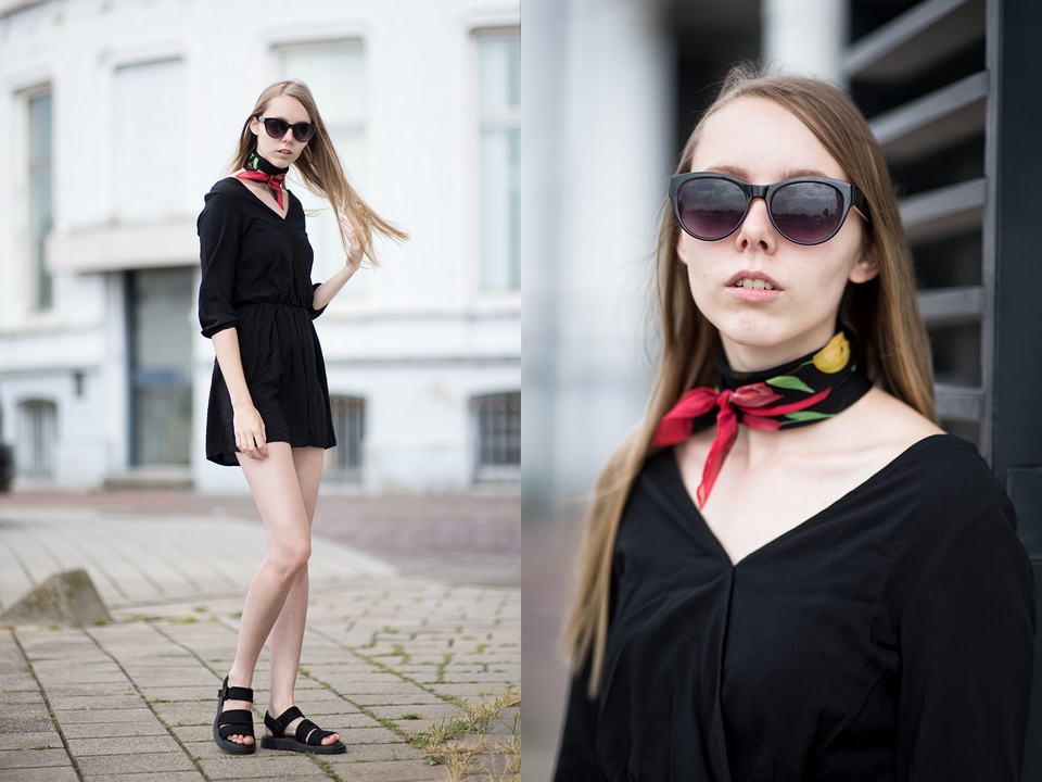 Outfit | Black playsuit