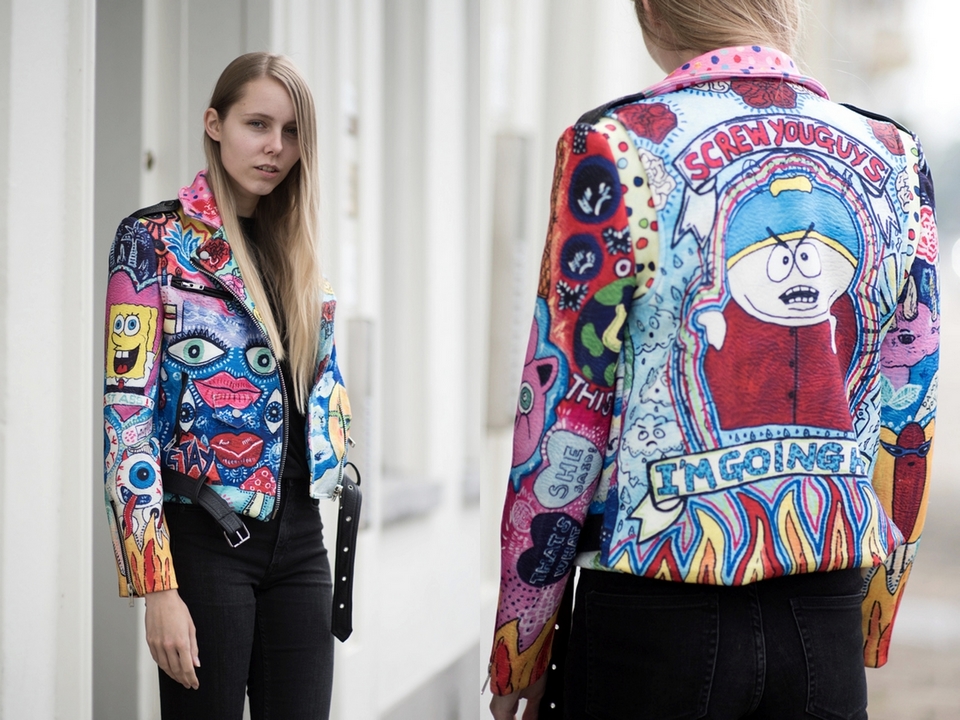 Outfit | Cartoon jacket