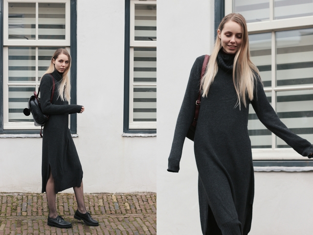 Outfit | Knitted maxi dress