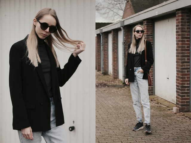 Outfit | Mom jeans and boyfriend blazer