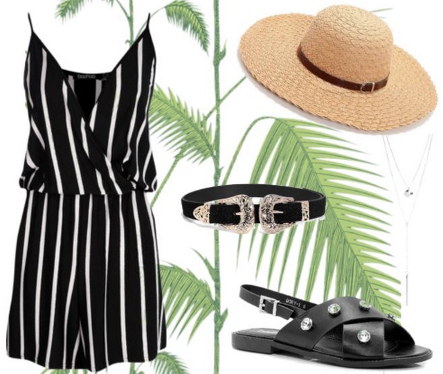 Want to wear | Playsuit & straw hat