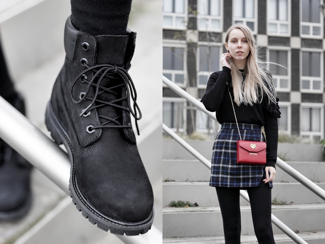 Outfit | Black Timberland boots