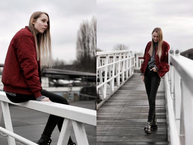 Invito zwarte biker boots met studs rits enkellaarsjes blogger inspirator outfit Make people stare