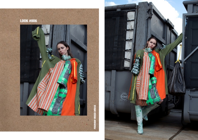 Backstage beelden lookbook foto's en editorial resultaten van wasteless fashion collectie by designer Fayette van Dijck