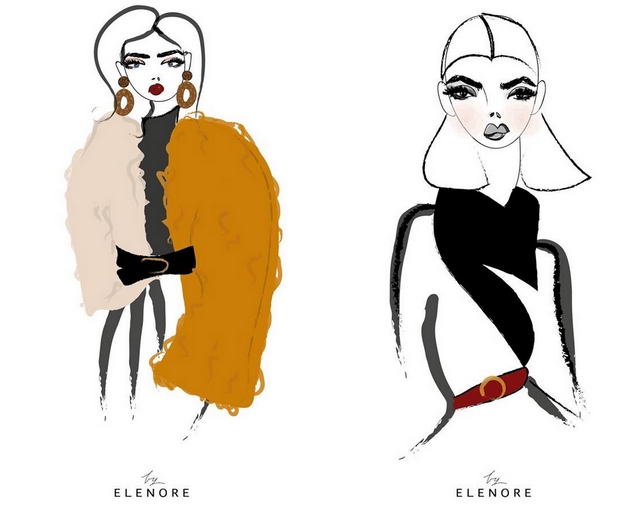 Girlboss interview met mode illustrator Noortje den Oudsten By Elenore vrouwelijke ondernemer creatief ondernemen fashion blog tekeningen