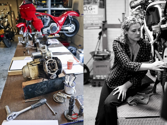 Girlboss interview met Lucy van Ostade Geratel motorfiets onderhoud workshops vrouwelijke ondernemer motor monteur