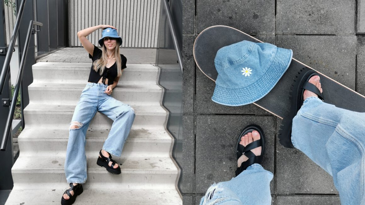 Outfit | Baggy jeans & groovy sandals