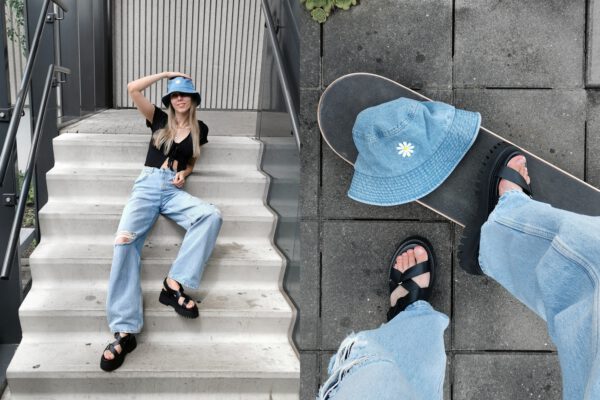 Outfit | Baggy jeans & groovy sandals