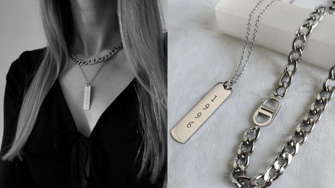 New in | Zilveren ketting met jaartal